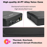 ATOTO 10 inch Under Seat Powered Car Subwoofer with Built-in Amp, Ultra Slim Active Amplified Subwoofer with Variable Bass Boost, 400W Max Power, Remote Sub Control