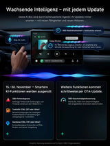 ATOTO CB4B Wireless CarPlay Adapter – Dual WLAN, Dual Bluetooth, 128GB TF-Karte, 4GB+32GB, Plug &amp; Play Android AI Box mit KI-DriveChat, Netflix/YouTube, Schwarz 