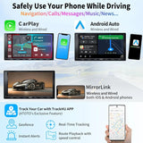 ATOTO A6G2A7PF 7" Double Din Car Stereo, Touchscreen Radio, DAB+ Ready, Wireless CarPlay & Android Auto, Dual Bluetooth, WiFi/BT/USB Tethering, MirrorLink, HD LRV, 2G+32G