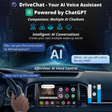 ATOTO A6 PF 7 Pouces Android Autoradio 2 DIN, sans Fil CarPlay et Auto, Lien Miroir, Double Bluetooth, Partage de Connexion Internet WiFi/BT/USB, LRV HD, 2G+32G, A6G2A7PF