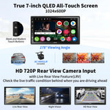 ATOTO A6 PF 7 Zoll QLED Touchscreen Android Doppel-DIN Autoradio, Wireless Carplay & Android Auto, DAB+ Radio/GPS/Mirror Link, Dual BT, WiFi/BT/USB Tethering, HD LRV mit Rückfahrkamera, A6G2B7PF-S01