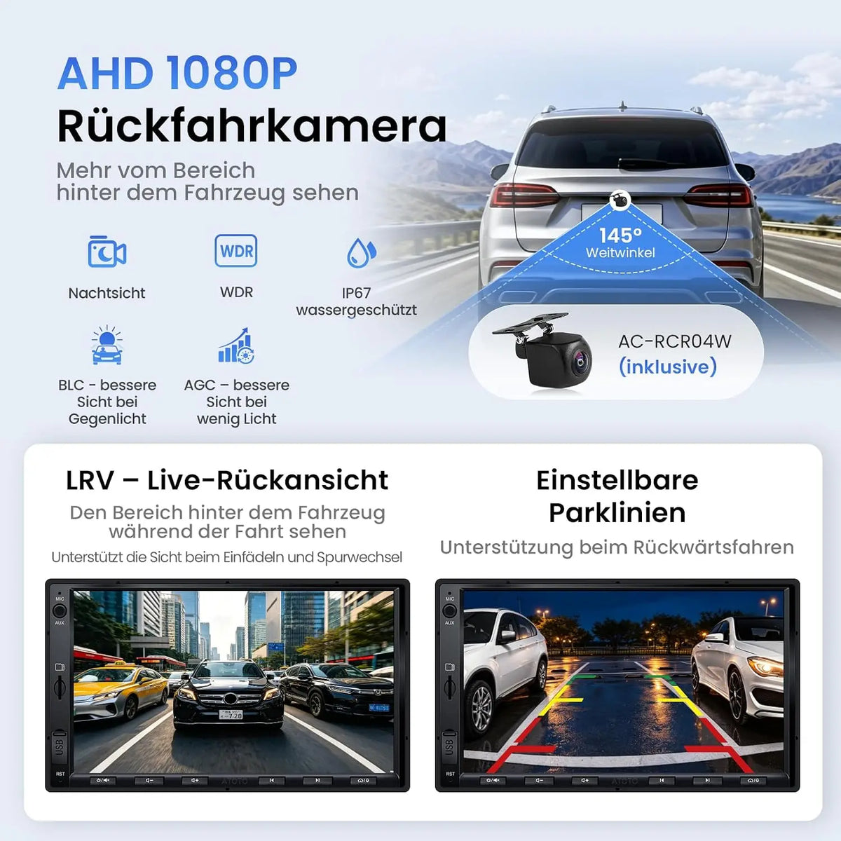 ATOTO S8L 7 Zoll AI Android Autoradio Doppel DIN Radio,4G SIM·WiFi, 4G+64G