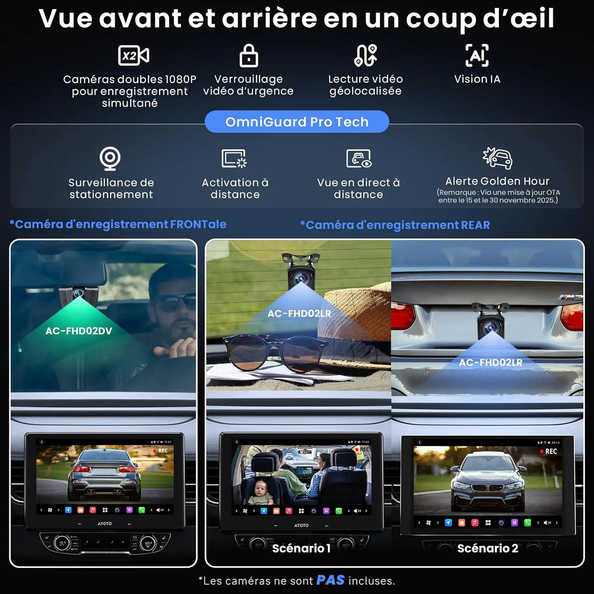 ATOTOZONE 10" QLED AI Android Autoradio 1 din,écran Flottant Voiture, Navi in-Dash,8G+128G,4G LTE,CarPlay & Android Auto sans Fil, Connexion Dual Téléphone & 2 Bluetooth, GPS-Tracking,X10G110E