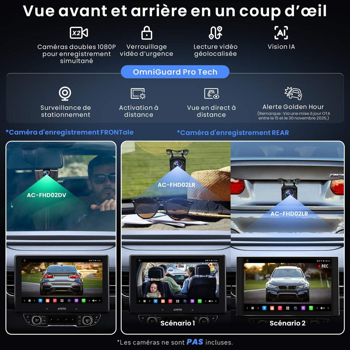 ATOTOZONE 10" QLED AI Android Autoradio 1 din,écran Flottant Voiture, Navi in-Dash,8G+128G,4G LTE,CarPlay & Android Auto sans Fil, Connexion Dual Téléphone & 2 Bluetooth, GPS-Tracking,X10G110E