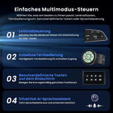 ATOTO X10G125E-R3 12,5" QLED Android Autoradio 1 & 2 DIN mit Dashcams vorne & hinten, kabelloses CarPlay & Android Auto, AI, 36-Band EQ, Dualband-WLAN