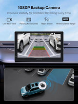 ATOTO P909PR1N-S3 9" QLED Portable Car Display – Dash Cam DVR & AHD Rear Camera Ready, Wireless CarPlay & Android Auto, Full Android, 4G LTE, Dual BT, AI Voice