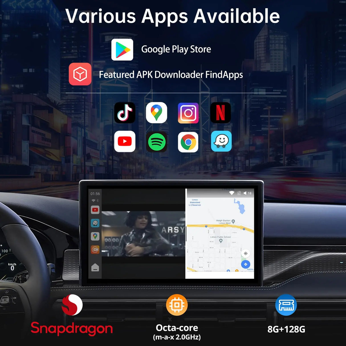 ATOTO CB6 Wireless CarPlay Adapter - 4GB RAM 64GB Storage, Built-in 4G LTE, OBD2 Diagnostics, Plug-and-Play Car AI Box with DriveChat & FindApps, Supports CarPlay/Android Auto