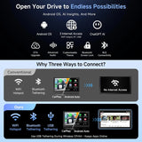 ATOTO A5LG2B7T 7" Double DIN Android Car Stereo with OBD2 Scanner, Wireless CarPlay & Android Auto, DSP, 24B EQ, WiFi/Bluetooth/USB, 4×45W Amp, 2G+32G