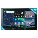 [9インチ QLED] ATOTOZONE X10G209E Androidカーナビ、ダブルDINカーステレオ、8+128G、ワイヤレスCarplay &amp; Android Auto、4G LTE、AIボイスアシスタント、GPSトラッキング、デュアルカメラ入力＆マイク、2 Bluetooth、LRV、SVC、36B- EQ，HDMI入力，スプリット・スクリーン