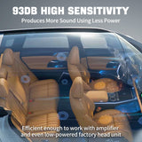 ATOTO CS-651DST 6.5 Inch 2-Way Car Component Speakers System, 6.5″ Mid-Bass Speakers + 1″ Tweeters with Crossovers, 4 Ohm Car Audio Door Speaker Set