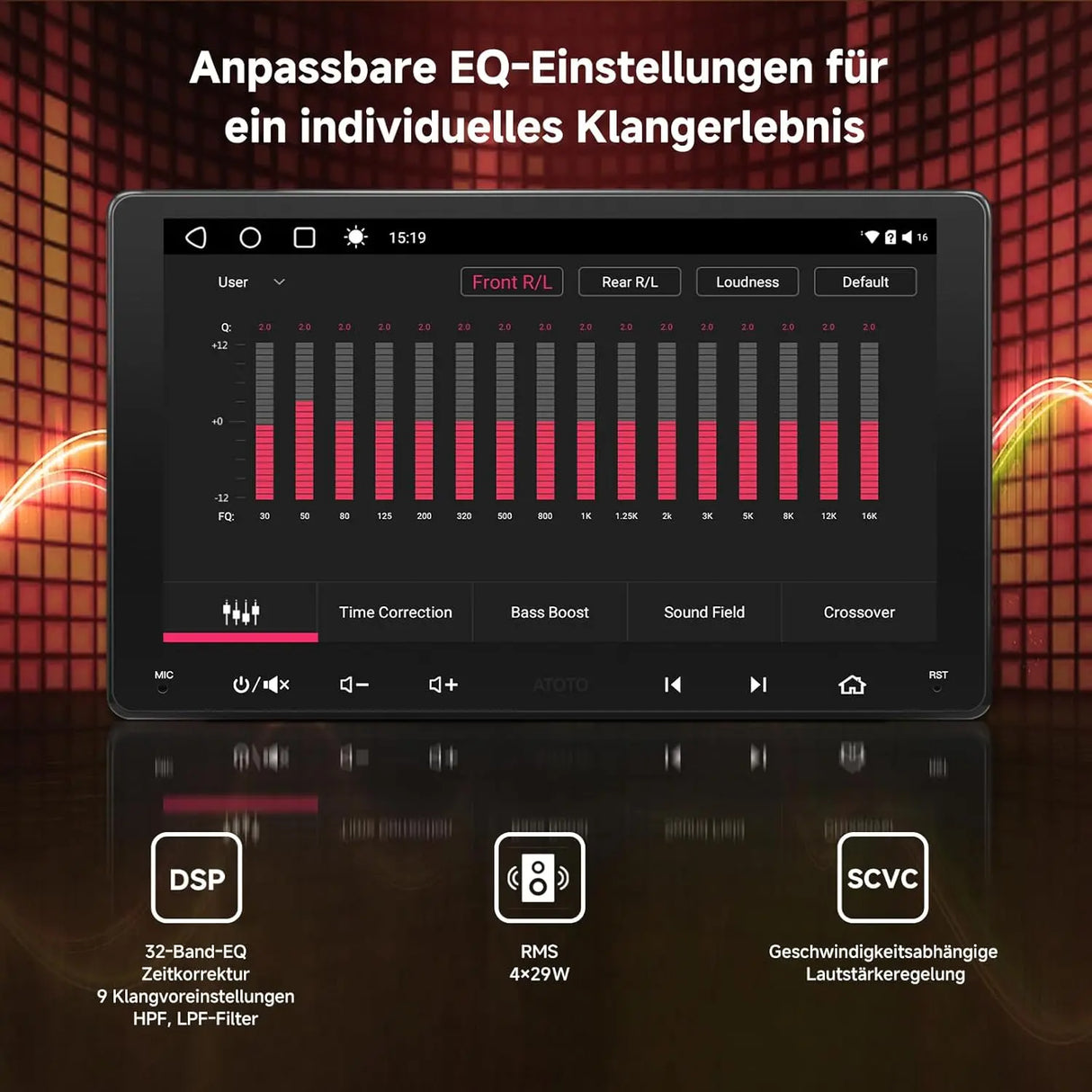 ATOTO S8G2A79UN 7" 2Din Radio coche con Cámaras Delantera y Trasera 1080P, CarPlay/Android Auto Inalámbrico, Pantalla QLED, 4G, Wi-Fi, Bluetooth, USB, DSP, AMP, SUB, GPS & AI