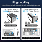 ATOTO CA-AEC122D Car Amplifier, Class D TI TPA3221, 2 Channel, 108dB SNR, Low Distortion, 2/4 Ohm Stable, Supports 7V-30V Input, Only for Selected ATOTO Car Stereos