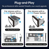 ATOTO CA-AEC122D Car Amplifier, Class D TI TPA3221, 2 Channel, 108dB SNR, Low Distortion, 2/4 Ohm Stable, Supports 7V-30V Input, Only for Selected ATOTO Car Stereos