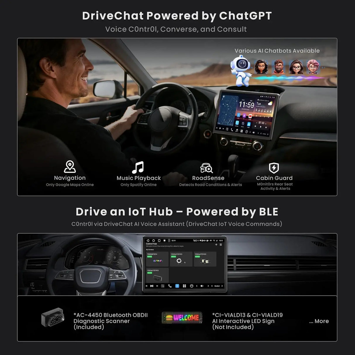 ATOTO X10 14.1” Android Car Stereo with Dual Cameras & Floating Screen