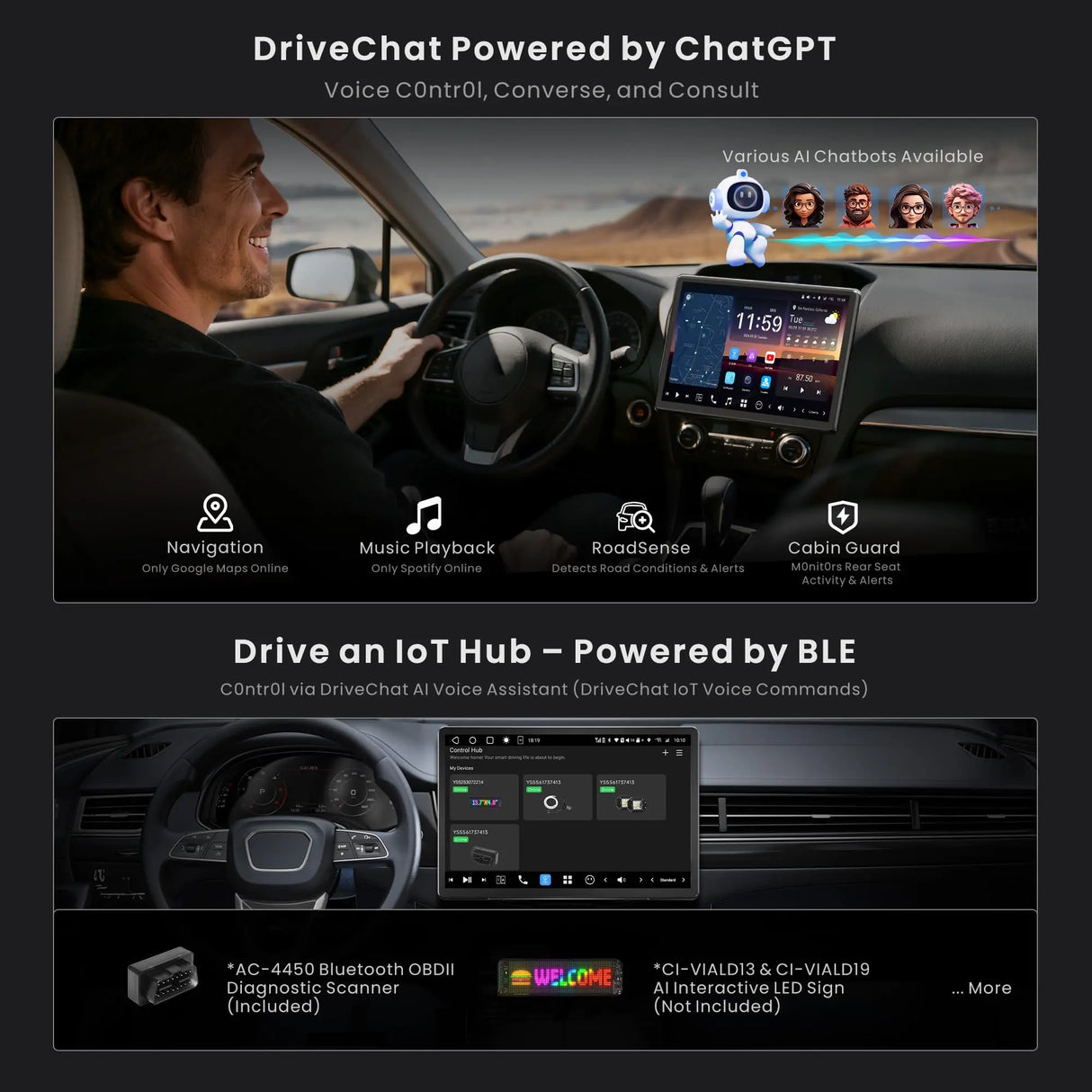 ATOTO X10G141E-R3S 14.1” Android Car Stereo, Single & Double DIN Compatible, FlexView Pro Floating Screen, Twinsight Dual-Cam Recording, 7.1.2-Channel Audio, AI Vision, Re-Mote LiveView, ADS Protocol