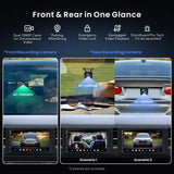 【High-end】ATOTO X10G2B7E 7" Double Din Car Stereo with Front & Rear Cameras, QLED Touchscreen, CarPlay & Android Auto, 4G LTE & WiFi, GPS, 8GB + 128GB TF Card, Dual Bluetooth, DSP Audio Technology