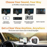 ATOTO P8 7 インチ GPS 自動 – Telecamere Doppie フル HD、Telecomando、QLED タッチスクリーン、CarPlay e Android Auto Senza Fili、Luminosità Adattiva WDR、Schermo per Auto