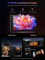 ATOTO A5LG2B7T 7" Double Din Car Stereo with Android OS, Wireless CarPlay & Android Auto, Touchscreen, GPS Navigation, WiFi/BT/USB Tethering, 2+32G, 24-Band EQ DSP, FM/AM Radio, Split-Screen Display