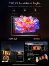 ATOTO A5LG2B7T 7" Double Din Car Stereo with Android OS, Wireless CarPlay & Android Auto, Touchscreen, GPS Navigation, WiFi/BT/USB Tethering, 2+32G, 24-Band EQ DSP, FM/AM Radio, Split-Screen Display