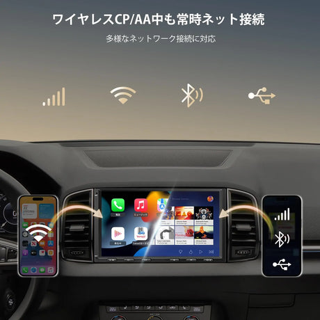 ATOTO S8G2094MS 9インチ ディスプレイオーディオ Android ダブルDIN QLED タッチスクリーン フロント1080Pカメラ付き 4G+32G AI Chat Wireless CarPlay/Android Auto, DSP&SCVC