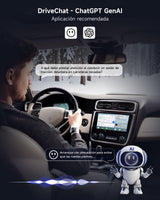 ATOTO CB6C Dongle WIFI CarPlay Inalámbrico Android 13, Caja AI Plug&Play con GPS, Asistente IA, 4G LTE, 4GB+64GB, Negro