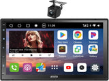 ATOTO S8G2C74MS 7" Android Double Din Car Audio with Backup Camera, Wireless CarPlay & Android Auto, QLED Fully Laminated Touchscreen, 8-Core, Built-in 4G LTE, WiFi/BT/USB Tethering, 4G+32G, HD LRV