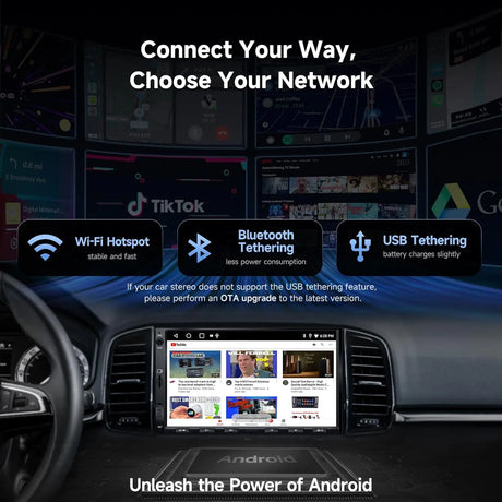 ATOTO A5LG2A7T 7" Double Din Car Stereo, Dash and Backup Camera, Wireless CarPlay and Android Auto, 2G+32G Touchscreen, WiFi and Bluetooth Tethering, 48-Band EQ DSP, Bluetooth, FM, USB, TF