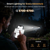 ATOTO AL-4IN6-18W LEAPROCK 4” LED Work Lights 18W Flood Beam, Smart App Controlled Off-Road Driving Lights with CarPlay & Android Auto Support, IP67 Waterproof 6000K White Pods for Truck, ATV, UTV, SUV & Boat (2-Pack)