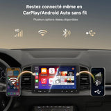 ATOTO S8G2094MS 9" 2 Din Radio coche Android con cámaras frontal y trasera 1080P, pantalla QLED táctil, CarPlay/Android Auto inalámbricos, 4G, Wi-Fi, BT, USB, DSP, AMP, SUB, GPS, AI