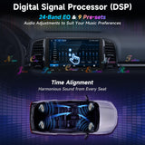 ATOTOZONE A5L 10,1" Android Autoradio Doppel-Din-Radio, WiFi/BT-Tethering, Android Auto &amp; CarPlay kabelloser Touchscreen, Bluetooth, digitaler Media-Receiver, MirrorLink, 2G+32G, 24-B EQ DSP, FM/USB/TF