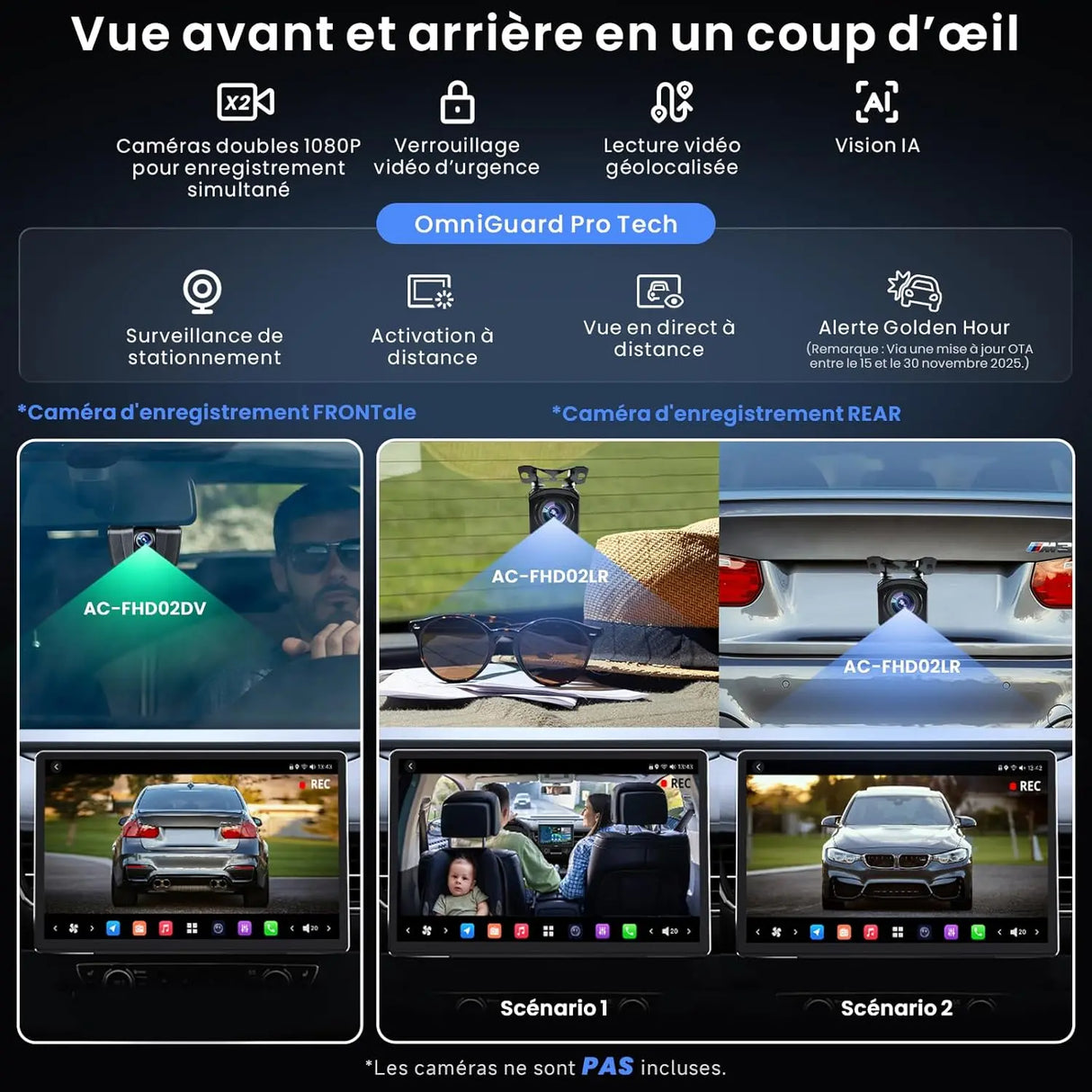 ATOTO 14.1" QLED X10G141E Autoradio Android avec GPS intégré, 1DIN & 2DIN, 8G+128G, Écran Flexview, Audio 7.1.2 CH, 4G LTE, EQ 36B, CarPlay & Android Auto sans Fil, HDMI IN