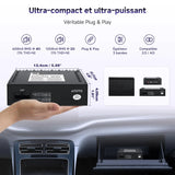 ATOTO CA-AEC122DL Amplificateur Auto Compact 4x60W RMS, 4 Canaux, Classe D TI TPA3221, Câble d’Alimentation 2m, EQ Personnalisable, Compatible avec Autoradios ATOTO