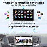 ATOTO A6 PF 7 Zoll QLED Touchscreen Android Doppel-DIN Autoradio, Wireless Carplay & Android Auto, DAB+ Radio/GPS/Mirror Link, Dual BT, WiFi/BT/USB Tethering, HD LRV mit Rückfahrkamera, A6G2B7PF-S01