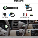 ATOTO AC-44F8 Wireless Steering Wheel Remote - Luminous Button, Key Mapping, Universal Fit for Car Stereos, Watchband Style