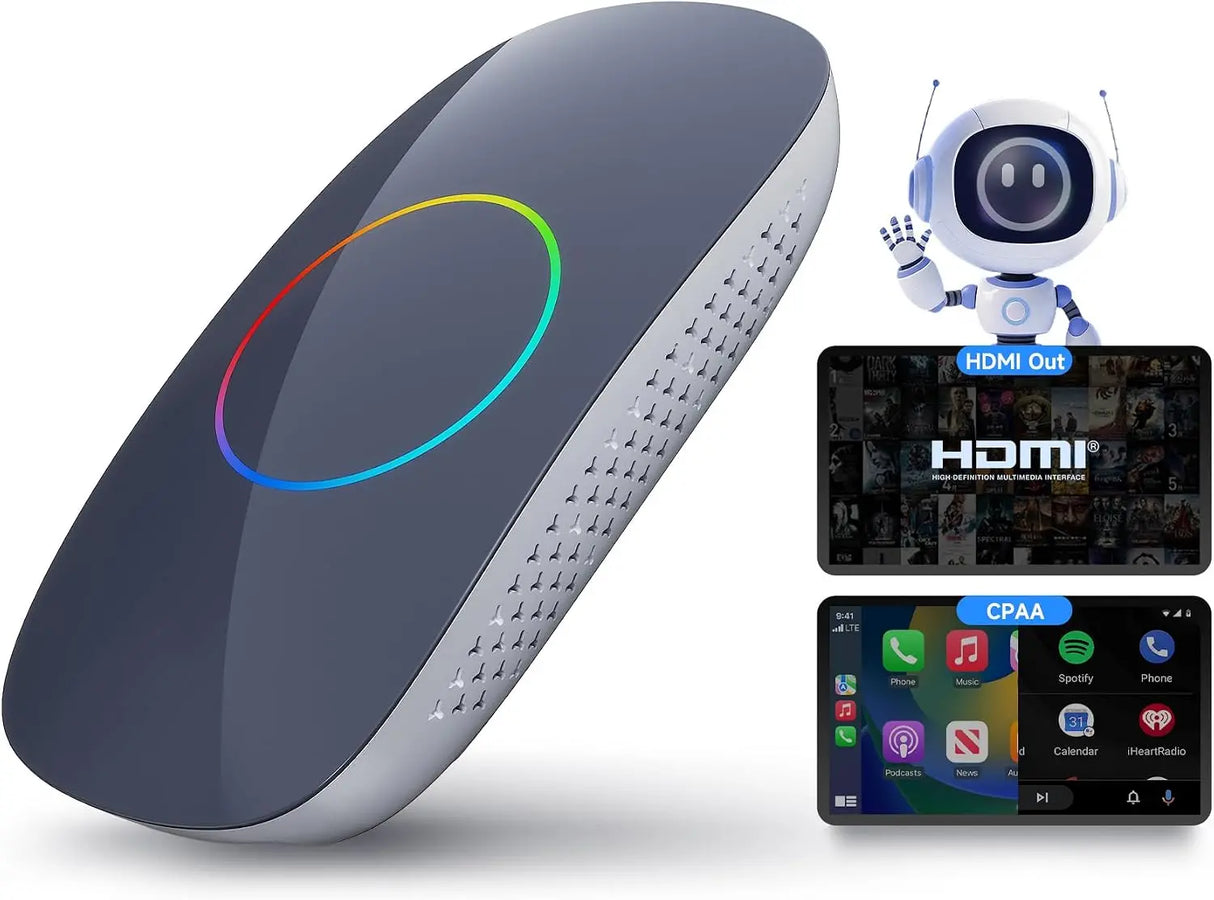 ATOTOOUT Wireless CarPlay Adapter, Magic AI Box with HDMI Output