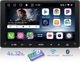 ATOTO S8G2094MS 9" Double Din Car Stereo, 8-Core, 1280x720 QLED Touchscreen, Wireless CarPlay and Android Auto, 4+32G, Dual Bluetooth, WiFi/BT/USB Tethering, Plug and Play, GPS Tracking, SCVC