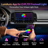 ATOTO CI-FLT01 Car LED Footwell Lights, 160 RGB LEDs, Interior Neon Lights, APP Wireless Control, DIY 21 Color Modes, 6 Music Modes, 16M+ Colors, Front and Rear Independent Adjustment