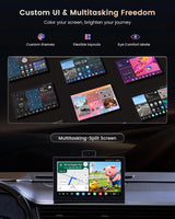 ATOTO P1009M2M 9" QLED CarPlay Screen for Car, Wireless CarPlay & Android Auto, 8GB+128GB, 4G LTE/WiFi/BT/USB, AI GPS, Front & Cabin DVR Dash Cam, Parking Monitor, OTA