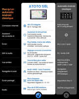 ATOTO S8L 7 Pouces AI Android Autoradio 2 DIN, 4G SIM·WiFi, 4G+64G