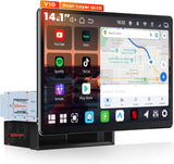 ATOTO V10G141OC 14.1" QLED Android Double DIN Car Stereo, 6GB+128GB, 4G LTE, In-Car Karaoke, Pro DSP with 4V Pre-Outs, 4-Channel Dash Cam Recording, aptX HD Bluetooth 5.4, HDMI Out, Wireless Apple CarPlay & Android Auto