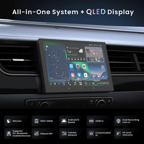 ATOTO X10G209E 9" Double Din Car Stereo, 8G+128G Android Head Unit, Wireless CarPlay & Android Auto, ChatGPT AI Control, GPS Tracking, Dual Microphone, Dual Bluetooth, 4G LTE, 36-Band EQ, HDMI Input