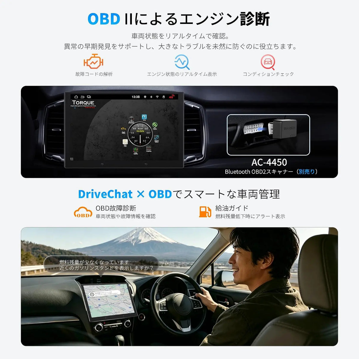 ATOTO S8Lアンドロイドナビ2DIN、10.1 インチ、 4GB+64GB、4G LTE、ワイヤレスCarPlay/Android Auto