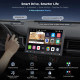 ATOTO S8G1104MS 10" Single Din & Double Din Car Stereo, Floating Display, 4G+32G, 4G LTE, Wireless CarPlay and Android Auto, Dual Bluetooth, AI-Powered, Android Radio