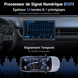 ATOTO A5LG110T Autoradio 1 DIN/2 DIN Android 10" avec écran flottant, caméra arrière, CarPlay et Android Auto sans fil, tethering WiFi/BT/USB, MirrorLink, DSP, FM/RDS, 2G+32G