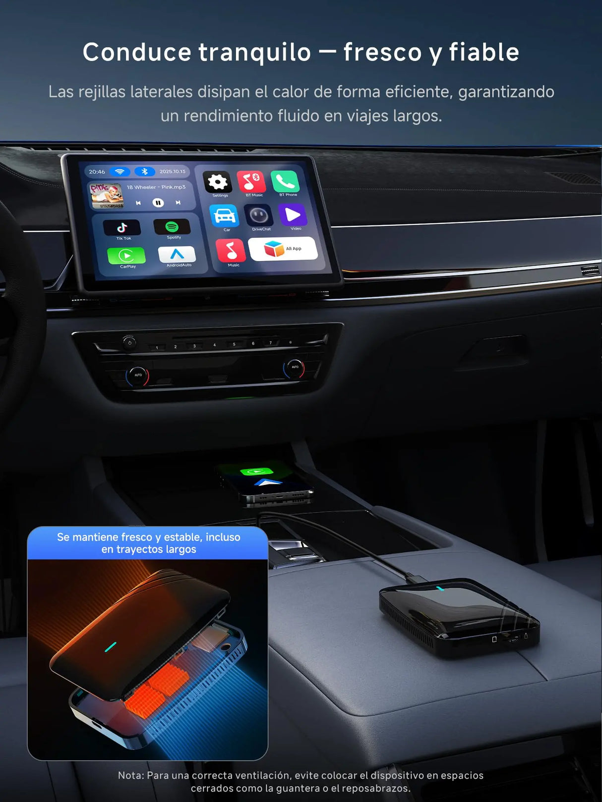 CB4A Adaptateur sans fil CarPlay 2 Go + 16 Go Magic Box