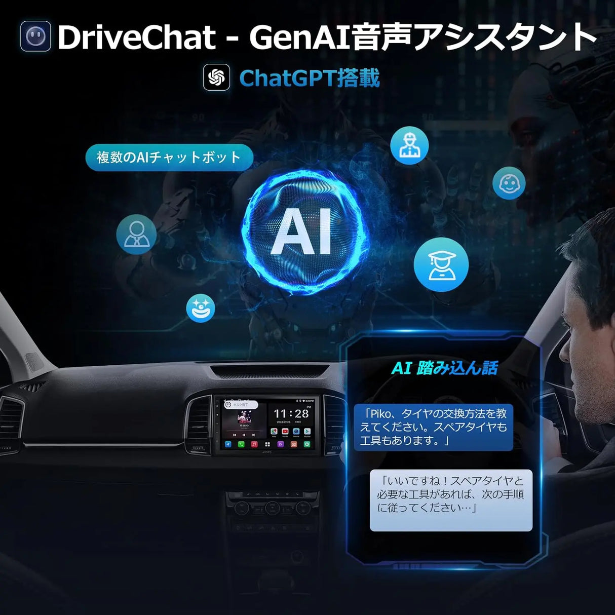 ATOTO A5 2Din ディスプレイオーディオ 9型 ドラレコ＆バックカメラ付