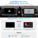 ATOTO A5LG211T 10.1" 2 Din Bluetooth Vehicle Radio with Wireless CarPlay & Android Auto, OBD2 Scanner, IPS Touchscreen, GPS Navigation, 24-Band EQ DSP, WiFi/BT/USB, 2G+32G, FM/AM