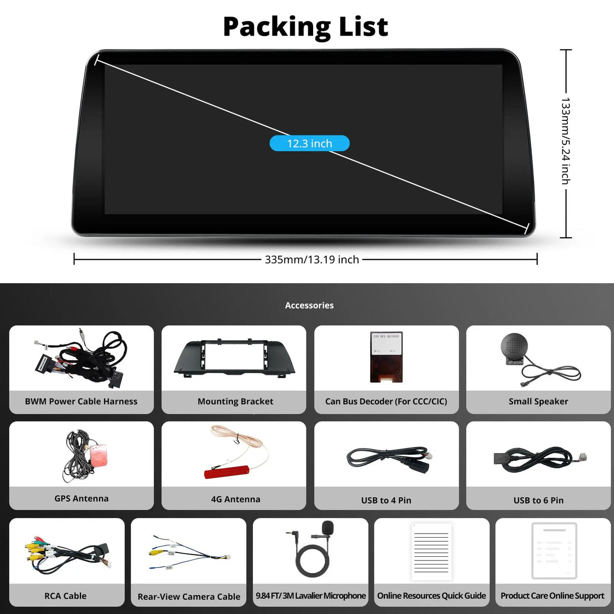 ATOTO S8BM5S412B8PN 12,3" Autoradio Bluetooth, Compatibile con BMW Serie 5 F10/F11 CIC (2011-2012), CarPlay e Android Auto Wireless, Navigatore GPS, AI, 2 BT, 4G LTE, Mantiene Tutte le Funzionalità Originali