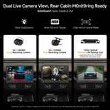 ATOTOZONE Android Autoradio 10 pollici 1 DIN & 2 DIN, Stereo Auto con Schermo Flottante, 4G LTE, Wireless CarPlay&Android Auto Senza Fili, Wi-Fi/Bluetooth/USB, DSP/SCVC/LRV, 4G+32G, S8G1104MS