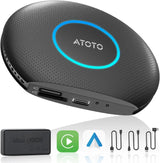 ATOTO CB6A Wireless CarPlay Adapter with OBD2 Diagnostics, 4GB RAM 64GB Storage, 4G LTE, Supports CarPlay & Android Auto, Preloaded DriveChat & FindApps, Plug-and-Play Car AI Box
